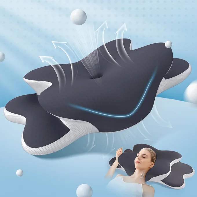 Ergonomic Memory Foam Pillow – For Pain-Free, Restful Sleep