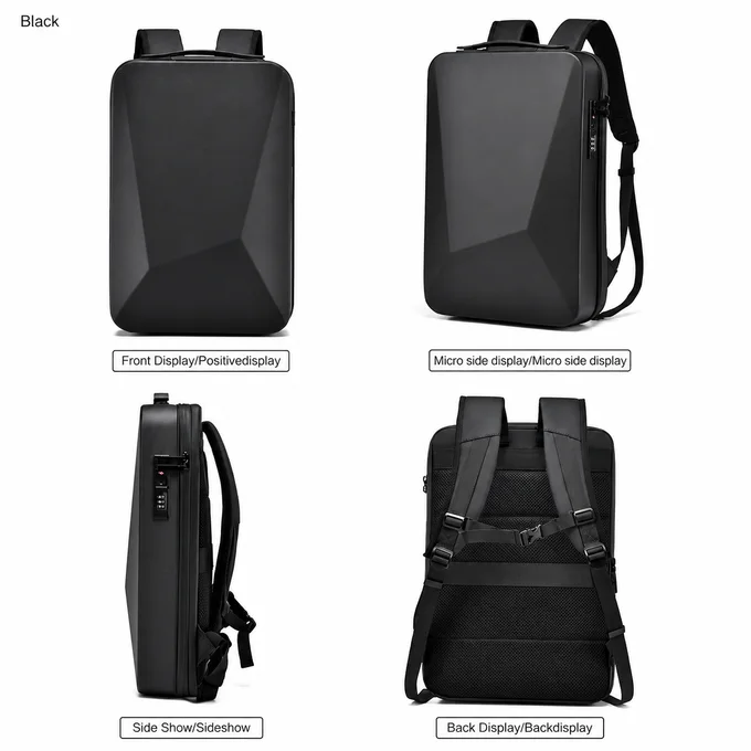 Expandable Hard Shell Laptop Backpack — image 2
