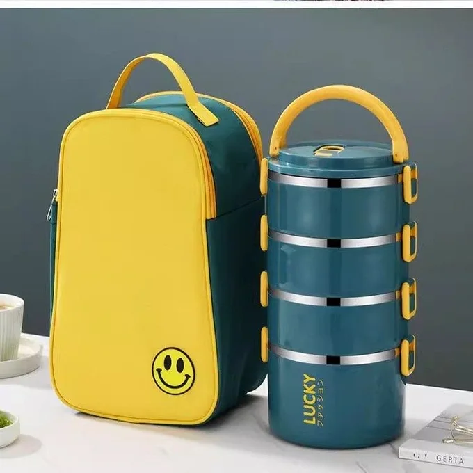 4-Layer Insulated Lunch Box Set