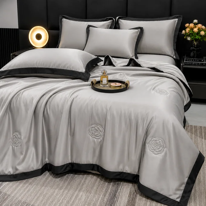 LuxeCool Ice Silk Summer Comforter Set — image 2
