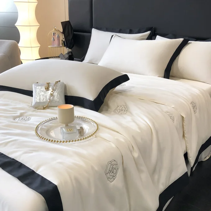 Modern Super King Size Duvet Bedding Good Quality Cotton Bed Linen Bed Set — image 3