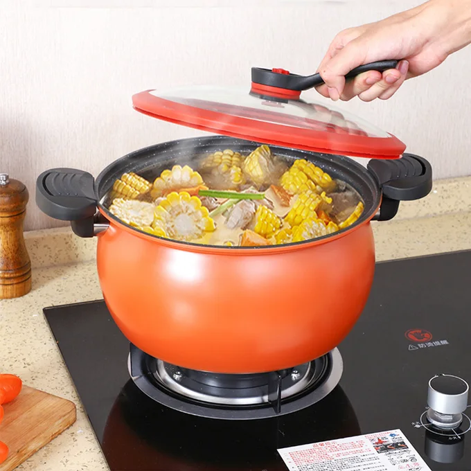 Smart Anti-Overflow Nonstick Soup Pot — image 2